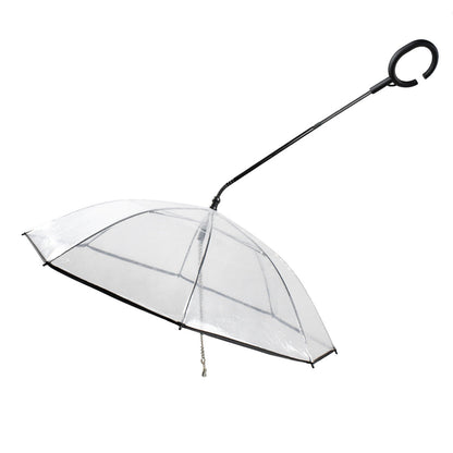 Hot Selling Transparent Pet Supplies Adjustable Pet Umbrella